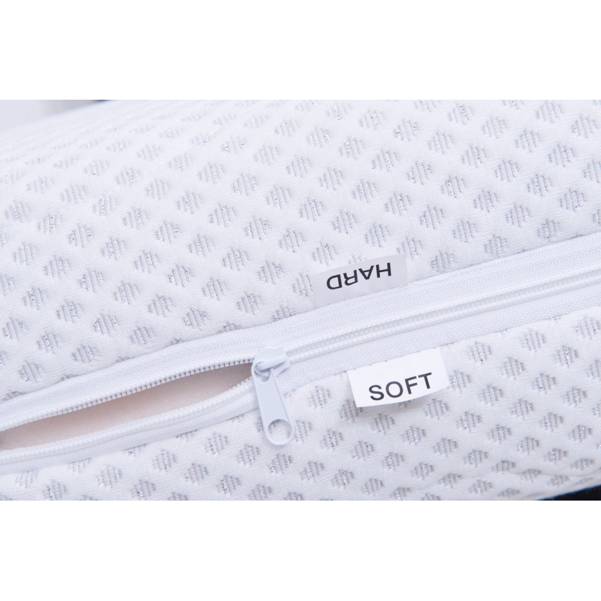 Tapecirana postelja MARIA PETITE 120x200 cm s vzmetnico in prostorom za shranjevanje, siva