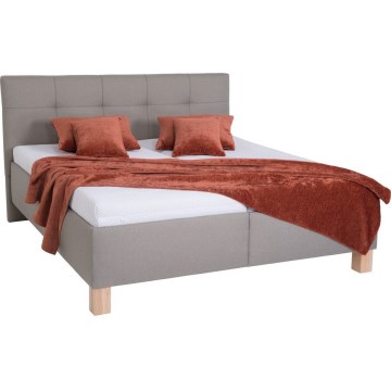 Tapecirana postelja MARIA s prostorom za shranjevanje brez vzmetnice 180x200 cm taupe