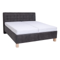 Tapizirani krevet s prostorom za pohranu bez madraca VIOLET 180x200 cm tamnosiva
