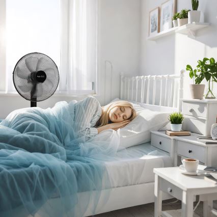 Taylor Swoden - Stojalni ventilator 50W/230V črn