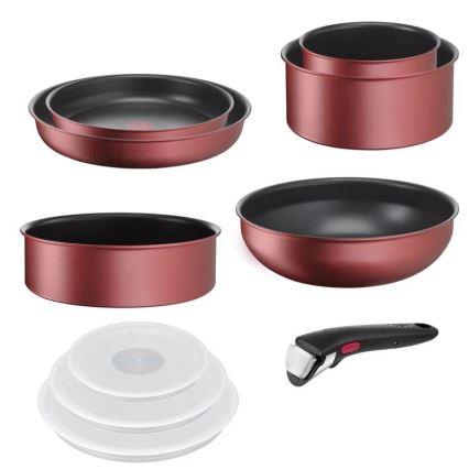 Tefal - 10-delni komplet posode INGENIO DAILY CHEF v bakreni barvi