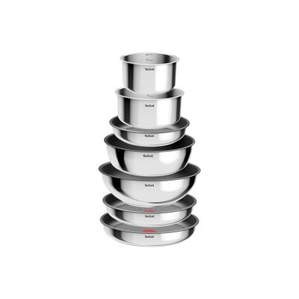 Tefal - 15-delni komplet posode INGENIO COOK iz nerjavečega jekla