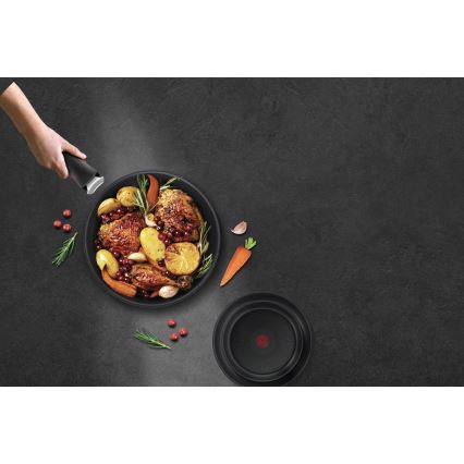 Tefal - 3-delni komplet ponev INGENIO BLACK STONE