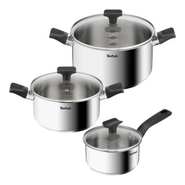 Tefal - 3-delni set loncev DELICIOUS iz nerjavečega jekla