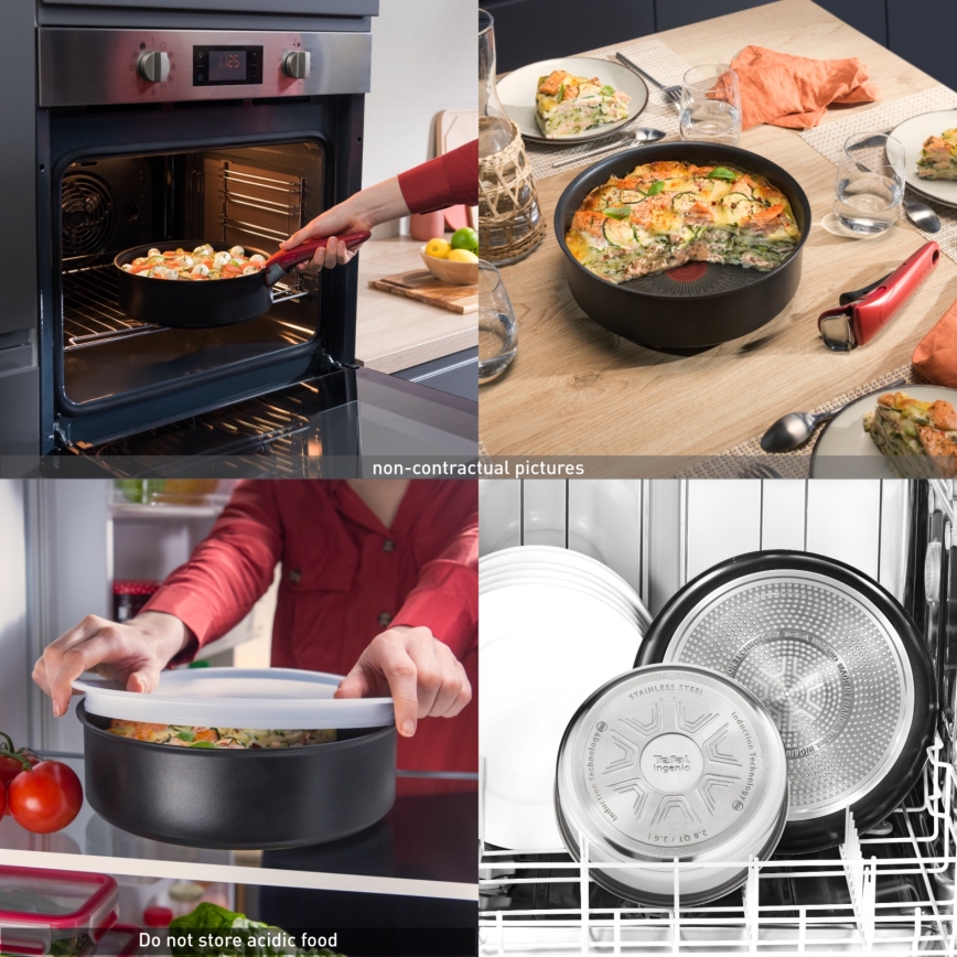 Tefal - 3-delni set ponev INGENIO INTENS' CERAM