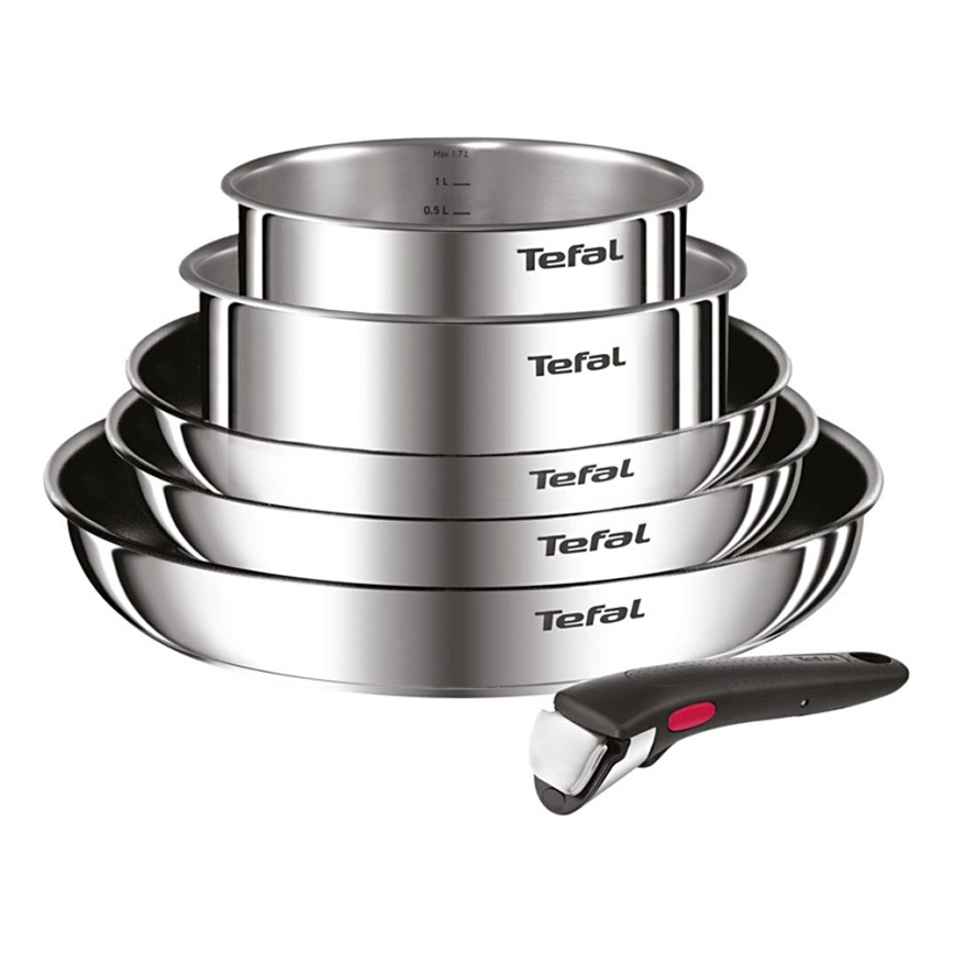 Tefal - 6-delni set posode INGENIO COOK iz nerjavnega jekla