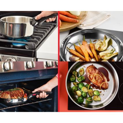 Tefal - 6-delni set posode INGENIO COOK iz nerjavnega jekla