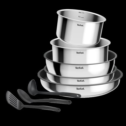 Tefal - 9-delni set posode INGENIO COOK iz nerjavečega jekla