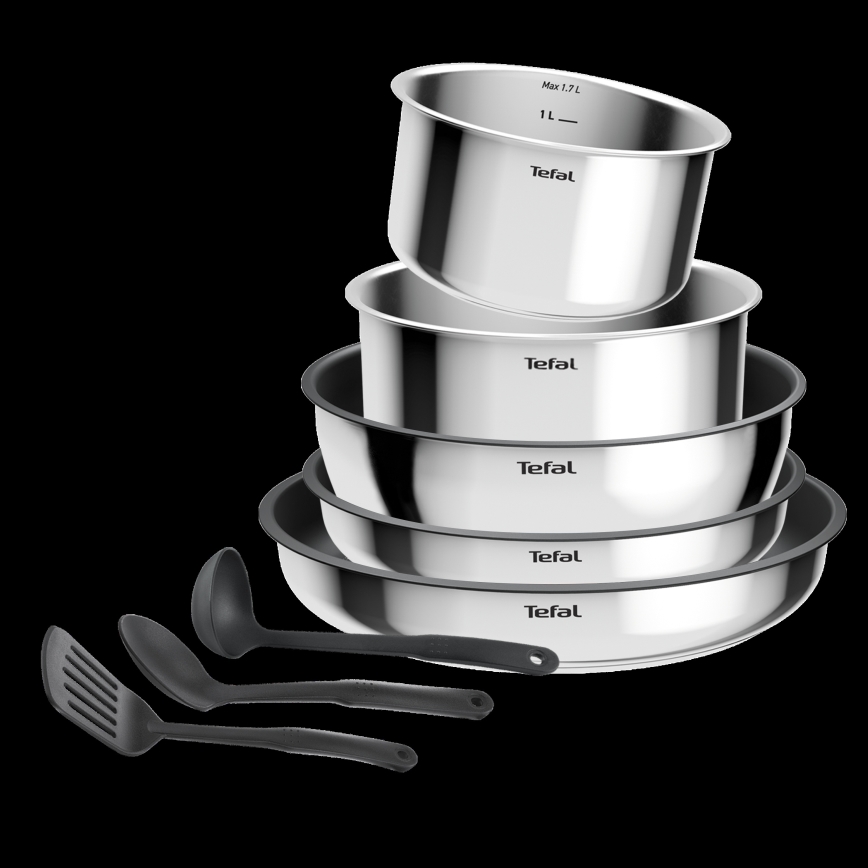 Tefal - 9-delni set posode INGENIO COOK iz nerjavečega jekla