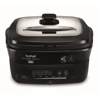 Tefal - Cvrtnik 2 l VERSALION DE LUXE 7in1 1600W/230V črna