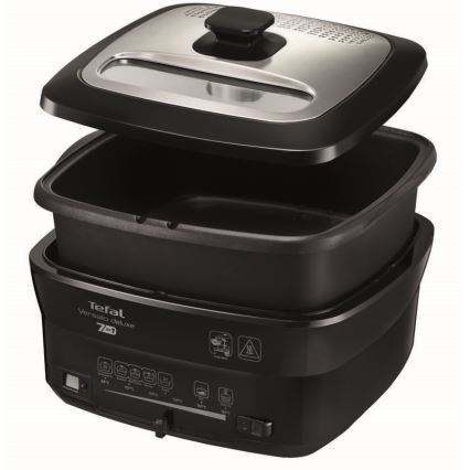 Tefal - Cvrtnik 2 l VERSALION DE LUXE 7in1 1600W/230V črna