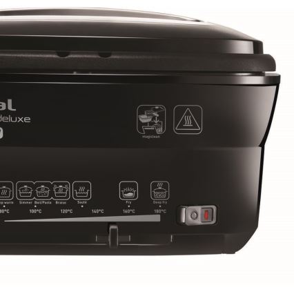 Tefal - Cvrtnik 2 l VERSALION DE LUXE 7in1 1600W/230V črna