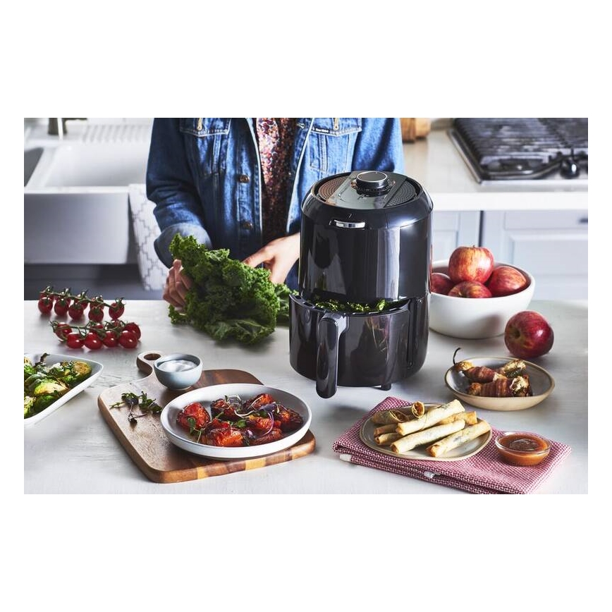 Tefal - Cvrtnik na vroč zrak 1,6 l EASY FRY COMPACT 1030W/230V črna
