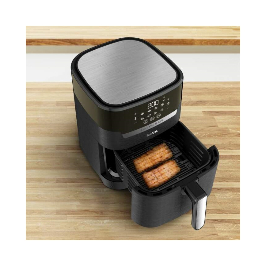 Tefal - Cvrtnik na vroč zrak 4,2 l EASY FRY&GRILL 2v1 1550W/230V črna