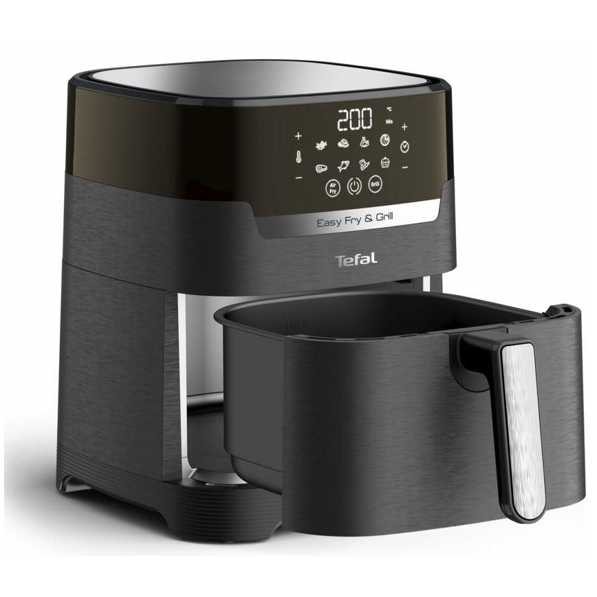 Tefal - Cvrtnik na vroč zrak 4,2 l EASY FRY&GRILL 2v1 1550W/230V črna