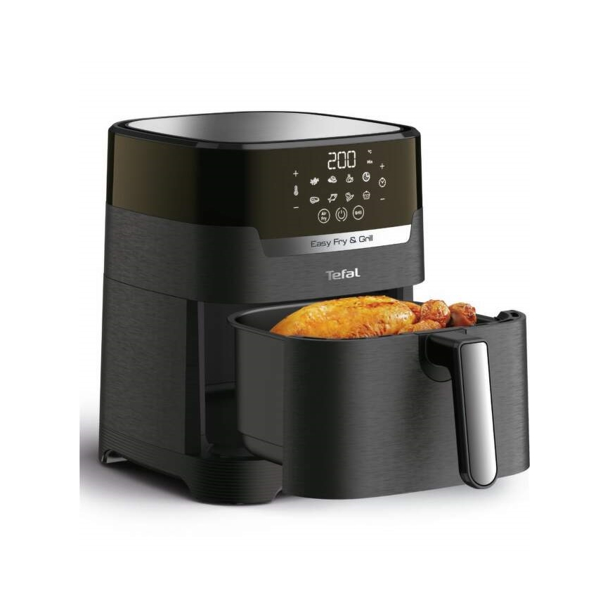Tefal - Cvrtnik na vroč zrak 4,2 l EASY FRY&GRILL 2v1 1550W/230V črna