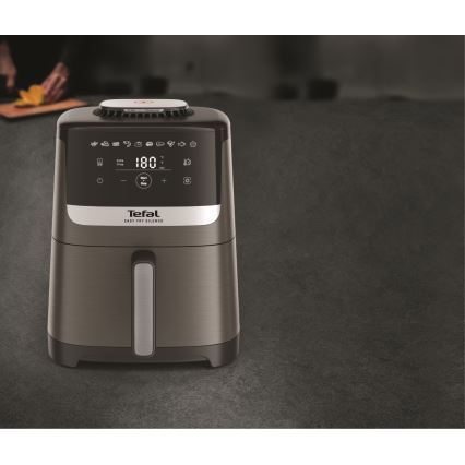 Tefal - Cvrtnik na vroč zrak 5 l EASY FRY SILENCE ANTRACIT 1400-1670W/230V