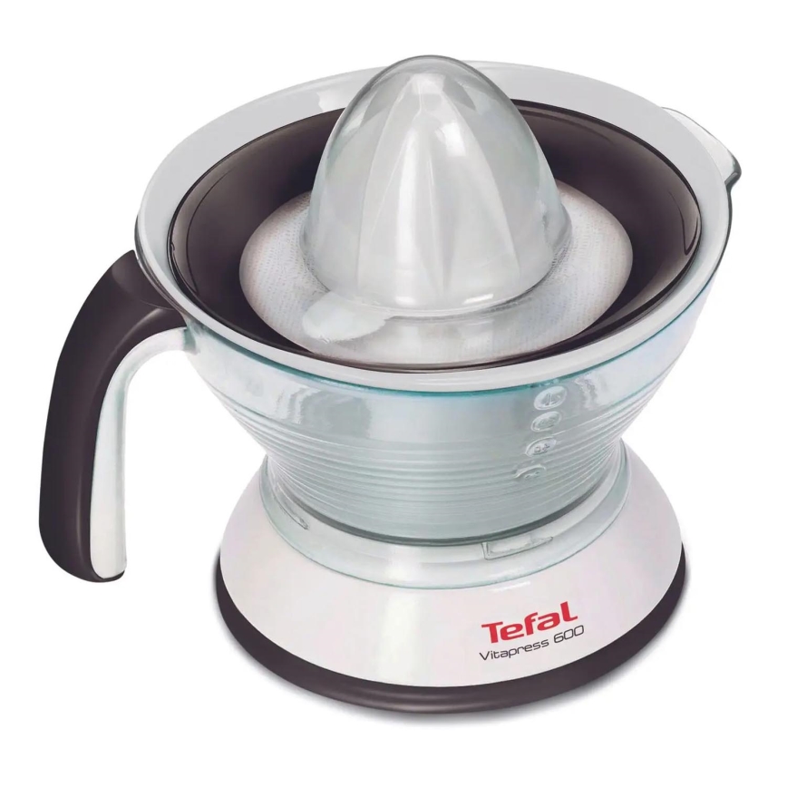 Tefal - Električna stiskalnica citrusov VITAPRESS 0,6 l 25W/230V bela/črna