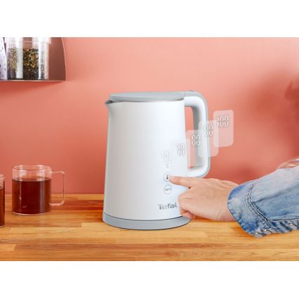 Tefal - Električni čajnik SENSE 1 l 1800W/230V bel
