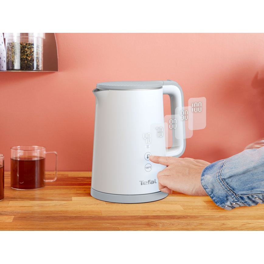 Tefal - Električni čajnik SENSE 1 l 1800W/230V bel