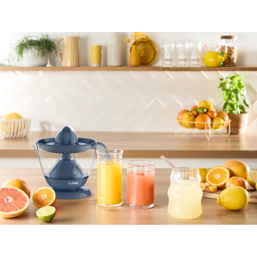 Tefal - Električni stiskalnik za citruse MORNING CITRUS PRESS 0,8 l 25W/230V modra
