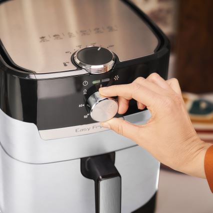 Tefal - Friteza na vroč zrak 4,2 l EASY FRY&GRILL 2 v 1 1550W/230V nerjaveče jeklo