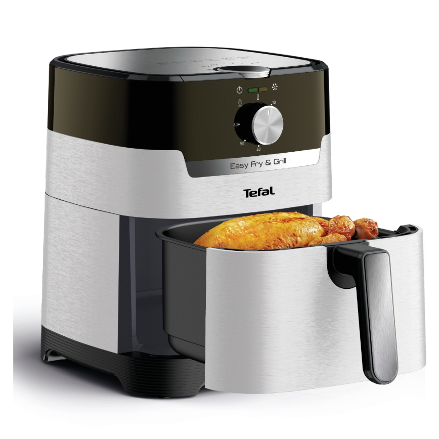 Tefal - Friteza na vroč zrak 4,2 l EASY FRY&GRILL 2 v 1 1550W/230V nerjaveče jeklo
