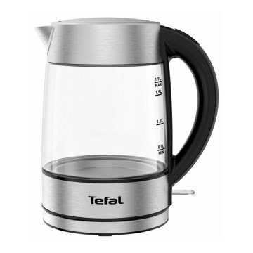 Tefal - Grelnik vode GLASS 1,7 l  2200W/230V mat krom