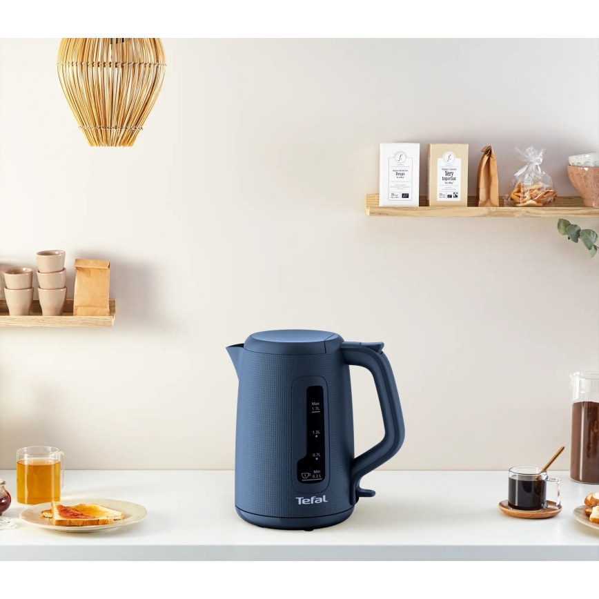 Tefal - Grelnik vode MORNING 1,7 l 2400W/230V modra