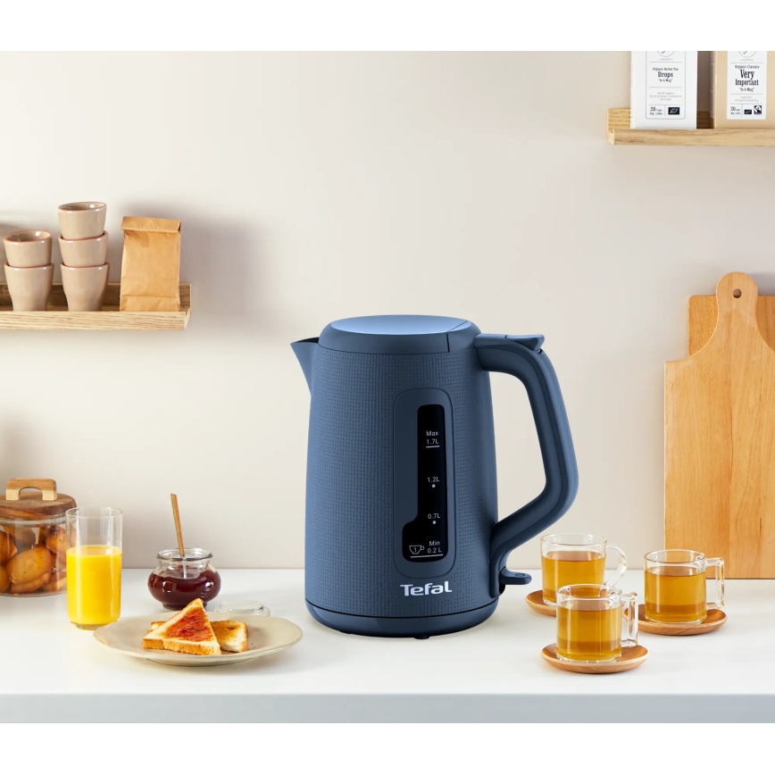 Tefal - Grelnik vode MORNING 1,7 l 2400W/230V modra