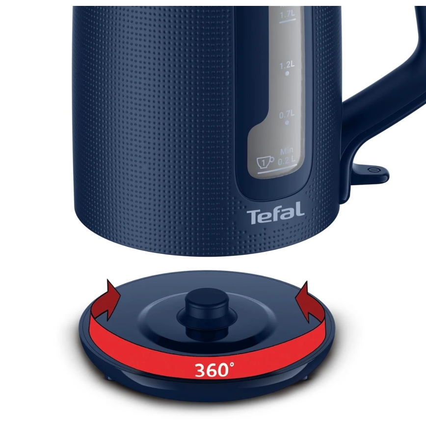 Tefal - Grelnik vode MORNING 1,7 l 2400W/230V modra
