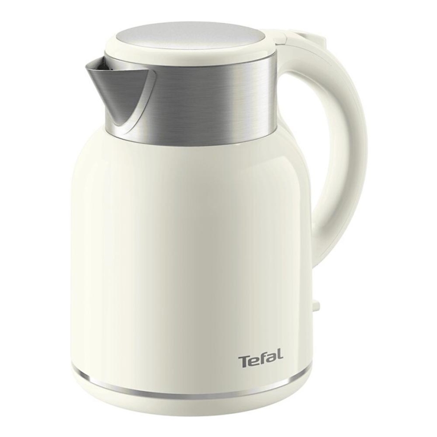 Tefal - Grelnik vode THERMO PROTECT XL 1,9l 1650W/230V nerjaveče jeklo/bela