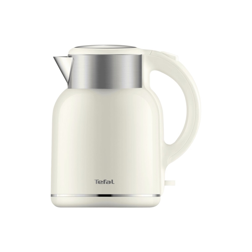 Tefal - Grelnik vode THERMO PROTECT XL 1,9l 1650W/230V nerjaveče jeklo/bela