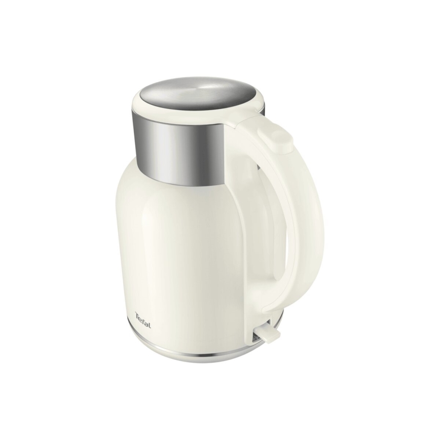 Tefal - Grelnik vode THERMO PROTECT XL 1,9l 1650W/230V nerjaveče jeklo/bela