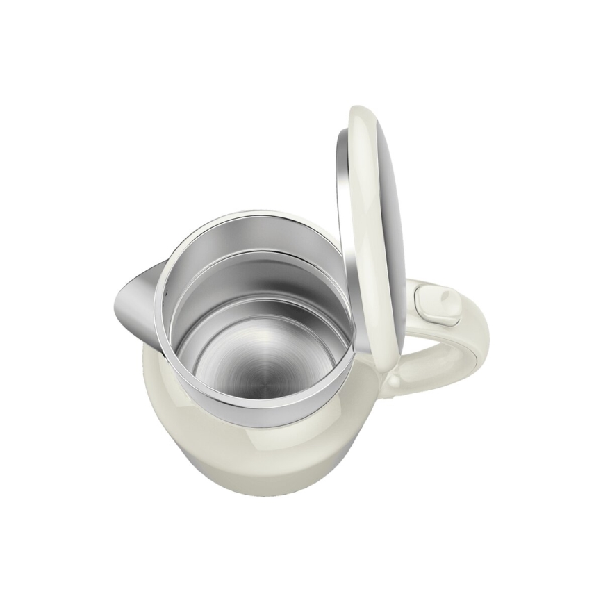 Tefal - Grelnik vode THERMO PROTECT XL 1,9l 1650W/230V nerjaveče jeklo/bela