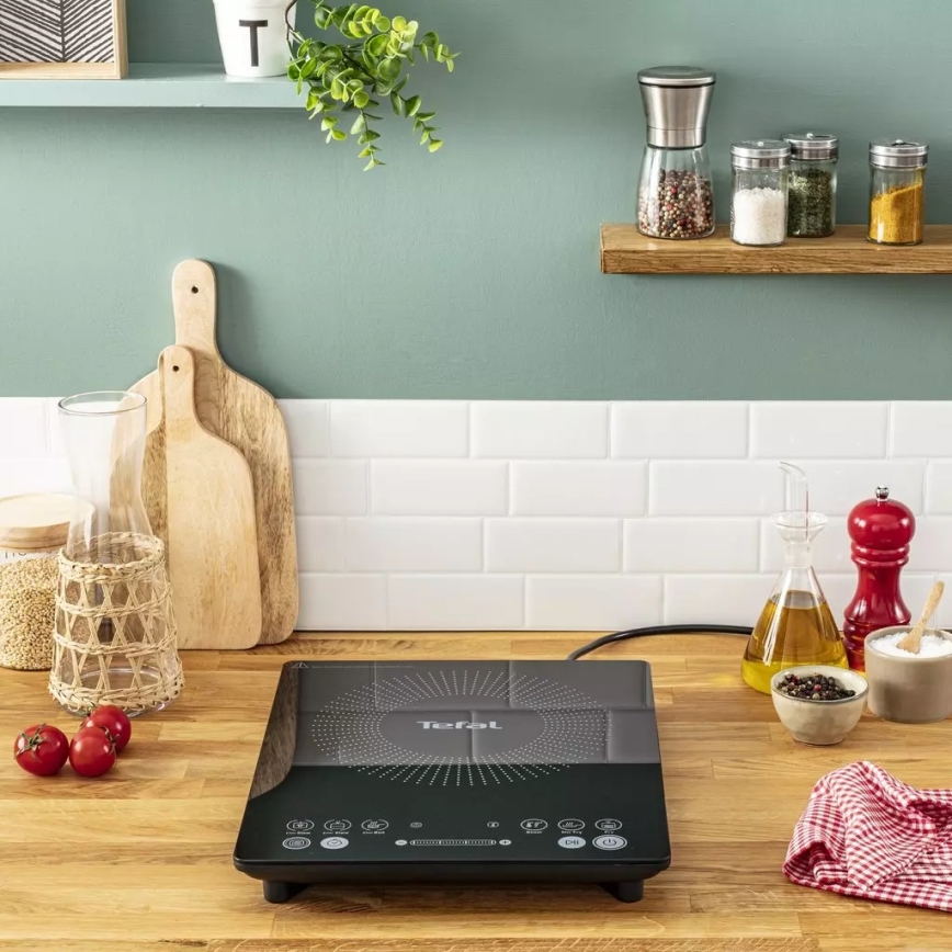 Tefal - Indukcijski kuhalnik EVERYDAY SLIM 2100W/230V črna
