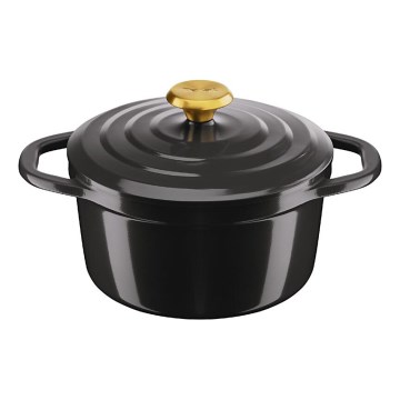 Tefal - Kaserola s pokrovom AIR 20 cm antracit