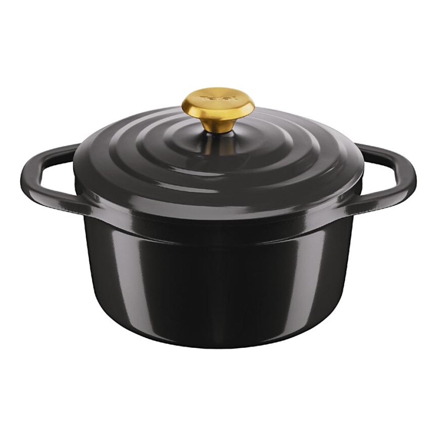 Tefal - Kaserola s pokrovom AIR 20 cm antracit