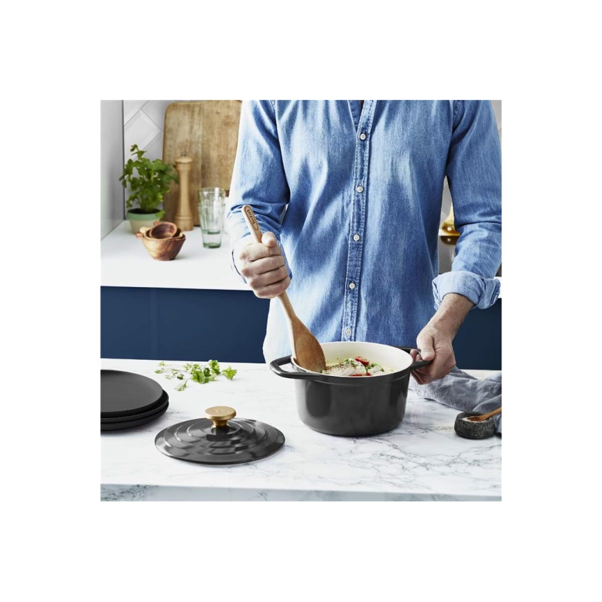 Tefal - Kaserola s pokrovom AIR 20 cm antracit