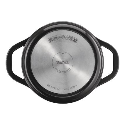 Tefal - Kaserola s pokrovom AIR 20 cm antracit