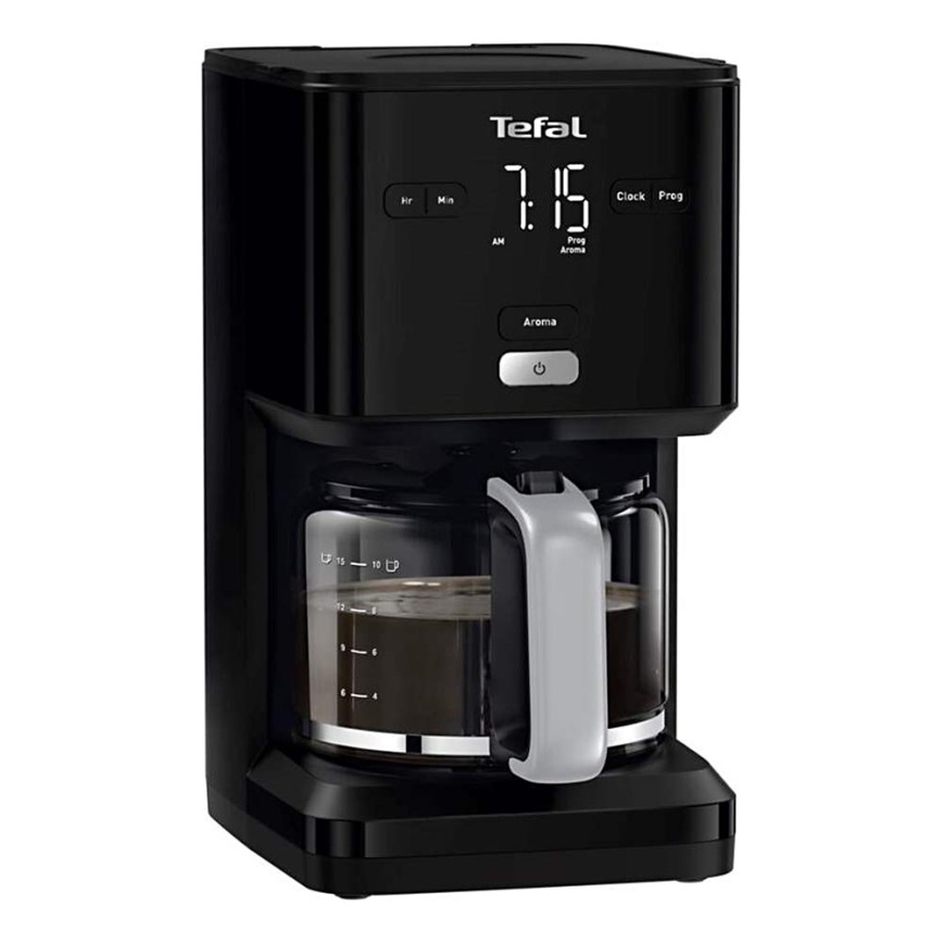 Tefal - Kavni aparat na kapljanje z LCD zaslonom 1000W/230V črna