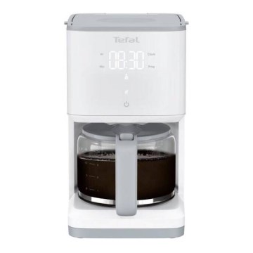 Tefal - Kavni aparat z LCD zaslonom SENSE 1000W/230V bela