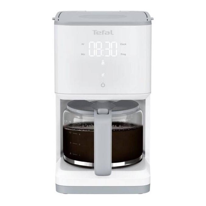 Tefal - Kavni aparat z LCD zaslonom SENSE 1000W/230V bela