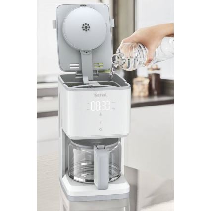 Tefal - Kavni aparat z LCD zaslonom SENSE 1000W/230V bela