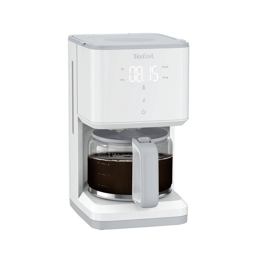 Tefal - Kavni aparat z LCD zaslonom SENSE 1000W/230V bela