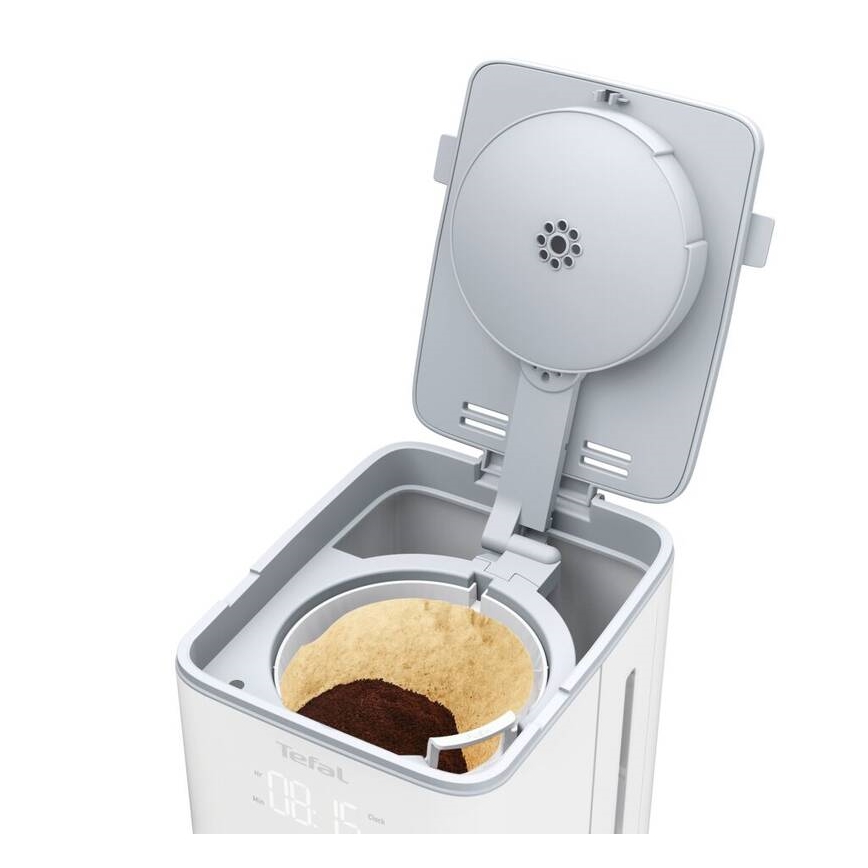 Tefal - Kavni aparat z LCD zaslonom SENSE 1000W/230V bela