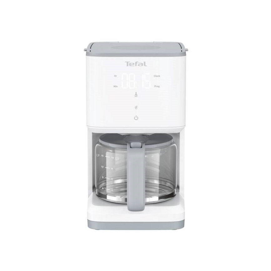 Tefal - Kavni aparat z LCD zaslonom SENSE 1000W/230V bela