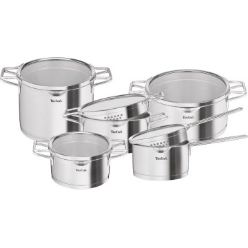 Tefal - Kompletna posoda 10 kosov NORDICA iz nerjavečega jekla