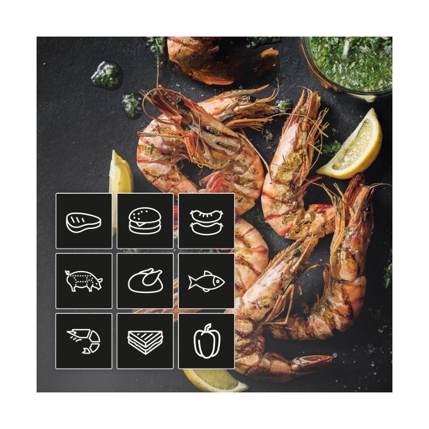 Tefal - Kontaktni žar OPTIGRILL 2 v 1 2100W/230V nerjaveče jeklo