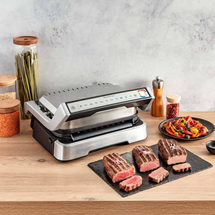 Tefal - Kontaktni žar OPTIGRILL 2 v 1 2100W/230V nerjaveče jeklo